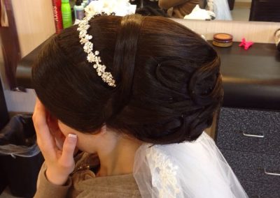 Bridal hair work by hair by joni